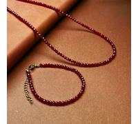 TEMU 2 Piezas de Conjunto de Collar y Pulsera Bohemio Elegante con Piedra - Sintético, Ideal para Uso Diario Casual de Mujeres y Regalos de Navidad, Joyería para Todo el Año