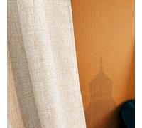 TEMU 2 piezas de Cortinas Clásicas de Color Sólido con Bolsillo para Barra - Opciones Versátiles de , Protección para Decoración de Sala y Dormitorio, Estilo Europeo, Tres Métodos de Suspensión