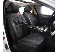 TEMU 2 piezas de de asiento de coche universal de piel sintética de lujo - Fácil de instalar, sin relleno, protector de asiento delantero duradero, adecuado para camiones y SUV, comodidad para todas