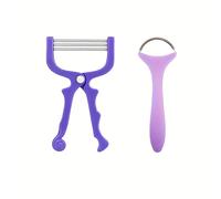 TEMU 2 Piezas de Depilador Manual Portátil para Mujeres, Ideal para Cara, Mejillas, Barba y Superior - Herramienta para Eliminar Facial