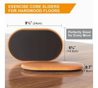 TEMU 2 piezas de deslizadores para ejercicios, discos deslizantes para entrenamiento en pisos de madera - al hacer ejercicio, gliders de para gimnasio en casa