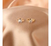 TEMU 2 piezas de elegantes aretes de botón con flores vintage y zirconias cúbicas brillantes - Hipoalergénicos y para uso diario y regalos