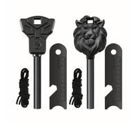 TEMU 2 Piezas de Encendedores de Multiusos para Exteriores, Estilos Diferentes, para Kit de Emergencia, Senderismo, Camping - Adecuados para Diversas Condiciones Climáticas