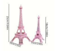 TEMU 2 piezas de estatua rosa del - Decoración en metal , ideal para fiestas , no requiere energía