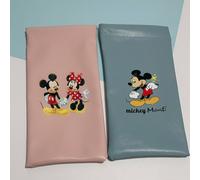 TEMU 2 Piezas de Estuche para Gafas Disney Minnie Mouse con Cierre Automático, Bolsa Portátil, Regalo para