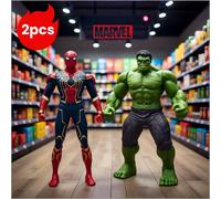 TEMU 2 piezas de Figuras de Acción Coleccionables de Héroes MARVEL Avengers con y Hulk - PVC Superhéroes Adecuados para Regalos de Navidad y Fans de Marvel