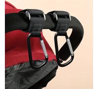 TEMU 2 piezas de gancho /plateado multiusos para carritos/coches eléctricos/motocicletas/manillares de bicicleta