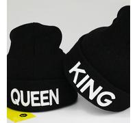 TEMU 2 Piezas de Gorros Bordados para Pareja KING QUEEN, Ligeros y Transpirables, para Todas , Regalo de Año , Regalo de Boda, Regalo de San Valentín