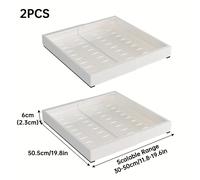 TEMU 2 piezas de hierro extraíble cuadrada para debajo del fregadero con cesto de cajón expandible y rieles deslizantes internos