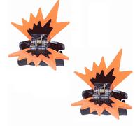 TEMU 2 Piezas de Horquillas Estilo Bohemio con Diseño - y Naranja, Pasadores Ligeros Tamaños Medianes para Ocasiones Informales o Forma