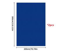 TEMU 2 piezas de lona para piscina - Lona rectangular de PE para proteger piscinas elevadas de pinchazos, tapete para piscina, tela para piscina al