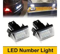 TEMU 2 piezas de luces LED de placa de matrícula para coche Canbus 6000K para Citroen C3 C4 C5 Berlingo Picasso, for 207 306 307 308 407 5008 - Mejora tu coche