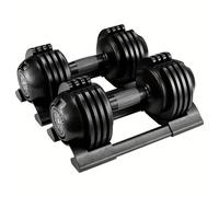 TEMU 2 Piezas de Mancuernas de 10 kg con Base, Peso Ajustable, Mango Antideslizante, Peso Total de 20 kg, con Base para , Ideales para Hogar, Oficina, Gimnasio y Entrenamiento Corporal