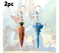 TEMU 2 Piezas de Merchandising de la Serie Disney Zootopia, Llavero de Mochila Acrílico de y la Serpiente, Accesorio de Moda, Regalo Ideal para Fiestas