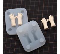 TEMU 2 Piezas de Molde Silicona Palma Adorable, Ideal para Arcilla 3D y Cerámica Ultra - Herramienta Profesional Para Dar Formas a Manos en Muñeco