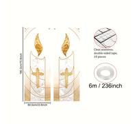 TEMU 2 piezas de pancartas religiosas para , adecuadas para santuario de , educación en casa y escolar - Cruz de vela , Jesús, y redención del Señor, letreros colgantes para Navidad, , funerales,