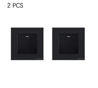 TEMU 2 piezas de panel de interruptores estándar, interruptores de pared, material de PC, interruptores de control doméstico sencillo, adecuados para oficina, dormitorio.