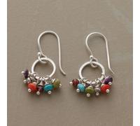 TEMU 2 Piezas de Pendientes Redondos Coloridos Delicados con Sintéticos, Ideales para Uso Diario o como Regalo de para Mujer