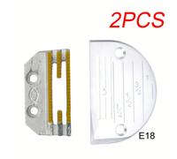 TEMU 2 Piezas de Placa de Aguja para Máquina de Coser de por Computadora + Dientes de la Máquina de Coser de Cama de E