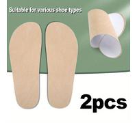 TEMU 2 Piezas de Plantillas Autoadhesivas Unisex - Almohadillas Suaves y Transpirables con , Beige/ para Sandalias, Mocasines, Zapatillas - Inserciones Cómodas para Hombres como mujeres