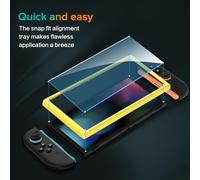 TEMU 2 piezas de protector de pantalla de vidrio templado para Nintendo Switch 2, 8 pulgadas (2025) - 2 piezas con de alineación