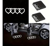 TEMU 2 piezas de proyector de luz LED para puerta de coche en uno, , no poroso, instalación sencilla, un romántico en ocasiones como de San Valentín o aniversario de boda