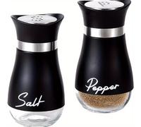 TEMU 2 Piezas de Saleros y Pimenteros Kawaii, Botellas para Condimentos sin Carga, Decoración Rústica , Regalo Ideal para Navidad y Halloween - Recipientes Adorables para Cocina o Picnic