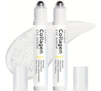 TEMU 2 piezas de SUSUMEE Collagen Eye Roller Serum - con retinol, panthenol y de Portulaca Oleracea - firmante y hidratante - sin alcohol, amigable para el hogar y , 10 ml/0,34 fl oz * 2
