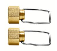 TEMU 2 Piezas de Tapón de Latón para Prevención de Polvo, Tapas Selladas para Botellas de Gas de Camping con Válvula EN417 , para Botellas de Isobutano de Camping