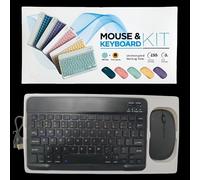 TEMU 2 Piezas de Teclado y Ratón Inalámbricos, Compatible con iPad//Xiaomi Tablets | Conexión Inalámbrica, Batería Recargable, Seguimiento Óptico