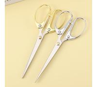 TEMU 2 Piezas de Tijeras de Acero Inoxidable Ultra Afiladas y Resistentes con Puntas Afiladas y Puntiagudas - Tijeras Multiusos Ideales para Hogar, , Oficina, Costura y Corte de Tela