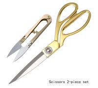 TEMU 2 piezas de tijeras de costura de 8 pulgadas y cortadores de hilo de U, tijeras de costura afiladas con juego de cortador de hilo, adecuadas para cortar tela y papel.