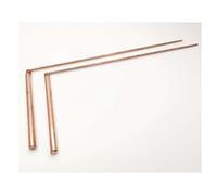 TEMU 2 Piezas de Varillas de Radiestesia Telescópicas de Latón 99.9% - Varillas de Radiestesia de Punta - Varillas de Shui para Caza, Agua, , Objetos Enterrados, etc