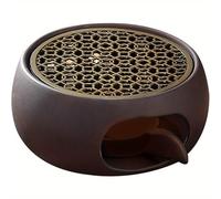 TEMU 2 piezas en set Calentador de Velas Tetera Calentador, Práctico Multiusos Accesorios de Fu Chino Juego de Té Portavelas, Regalo para Amantes del Té (1 Calentador de Té + 1 Portavelas)