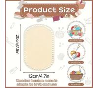 TEMU 2 piezas, ganchos de crochet de madera para bases de cestas, artículos para decoración del hogar