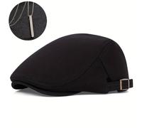 TEMU 2 Piezas Gorra de Noticias con Ivy Gatsby y Collar para Hombre, Sombrero de Conductor Irlandés, Sombrero de Caza