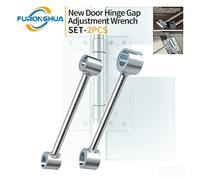 TEMU 2 Piezas Llave Ajustable para Bisagras de Puerta de Metal Resistente - Llave para Pernos Redondos con de para Instalación/Reparación de Puertas, Compatible con Pernos Redondos