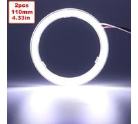 TEMU 2 Piezas Luz LED Halo Ángel Ojo para Coche y Moto, 110mm/4.33in, 12V Luces LED Halo Ángel Ojo