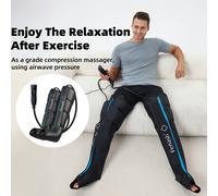 TEMU 2 piezas Masajeador profesional de piernas y pies, Botas de compresión de aire con compresión secuencial, Masajeador de piernas y pies, Regalo para amantes Regalo de de Navidad
