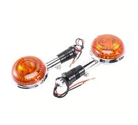 TEMU 2 piezas Motocicleta Chrome Case Lente Ámbar Luz Ámbar 12V Luces de de Giro para YAMAHA MAX 1200 XVS 650
