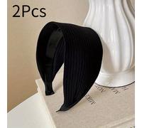 TEMU 2 Piezas Nuevas Diademas de Punto Ancho para Mujer, Pañuelo Unisex de Color Sólido, Accesorio para el Cabello