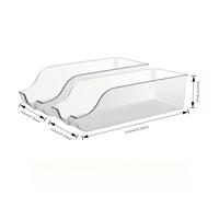 TEMU 2 piezas Organizador de Refrigerador PET transparente - de almacenamiento expandible para refrescos, más - a , Organizadores y almacenamiento de refrigerador