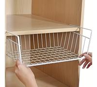 TEMU 2 Piezas Organizador Moderno Extra Grande - Sin Necesidad de Instalación para Cocina, Escritorio en Dormitorio y Más Canastas Colgantes con Estantería Multinivel (No Contacta Alimentos)