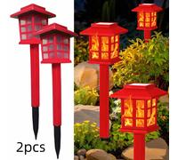 TEMU 2 piezas, Paquete de 10 Luces Solares Navideñas con de Llama, Lámparas Decorativas para Jardín, Césped, , Iluminación Festiva para Navidad, Año , Día de Acción de Gracias, , en