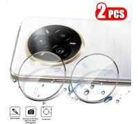 TEMU 2 piezas para Realmi 14 Pro 5G Realme 14 Pro+ 5G Vidrio Templado HD Transparente Protector de Lente Cámara Curvado para Realme 14 Pro+ Pro Plus Realme14Pro 5G 2025 Película de Vidrio para Cámara