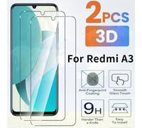 TEMU 2 piezas para Xiaomi Redmi A3 / A3X / A2 / A2+ / A1 / A1+ Protector de pantalla, película de vidrio endurecido 9H, , transparente y anti-arañazos, sin .