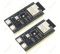 TEMU 2 piezas Placa de Desarrollo ESP32-S3--1-N16R8 MCU BLE, Dual Type-C ESP32-S3--1 Microcontrolador Procesador Integrado con Funciones BLE Completas para Kit de AI