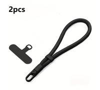 TEMU 2 piezas/set - Correa ajustable para muñeca de teléfono, accesorio portátil premium para exteriores con clip y colgante para tablet, ideal para fundas de Apple, antipérdida y uso cruzado
