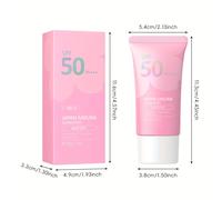 TEMU 2 Piezas Solar Sakura para Mujeres y Hombres - 50/PA+++, Bloqueo de Luz Azul, Antipolvo y Portátil, 1.76 oz Crema Solar Portátil con Diseño de - Ideal para Cara, Cuerpo y Viajes