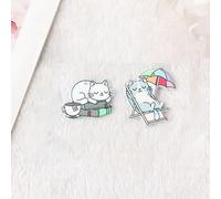 TEMU 2 Piezas - Sujetadores de Agujas para Gatos, Niñera Magnética de Agujas para Bordado, Costura y Trabajo de Agujas